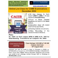 CAIIB Online Live Classes
