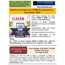 CAIIB Online Live Classes