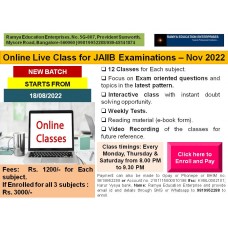 JAIIB Online Live classes